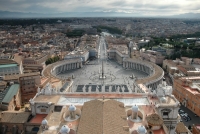 Площадь святого Петра в Ватикане (Рим, Италия)