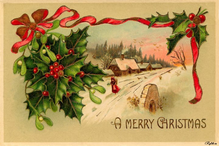 Поздравительная открытка на Рождество
