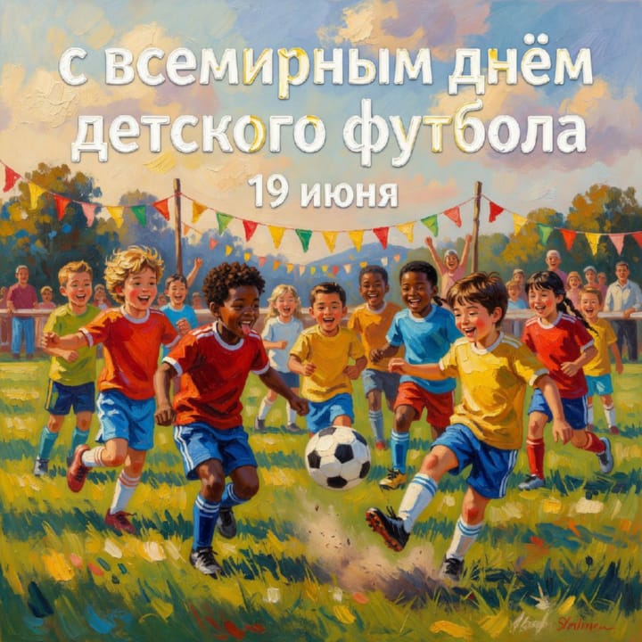 всемирный день детского футбола, открытка №10