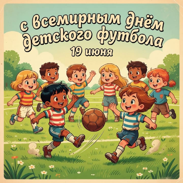 всемирный день детского футбола, открытка №11