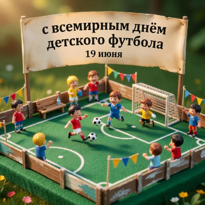 всемирный день детского футбола, открытка №13