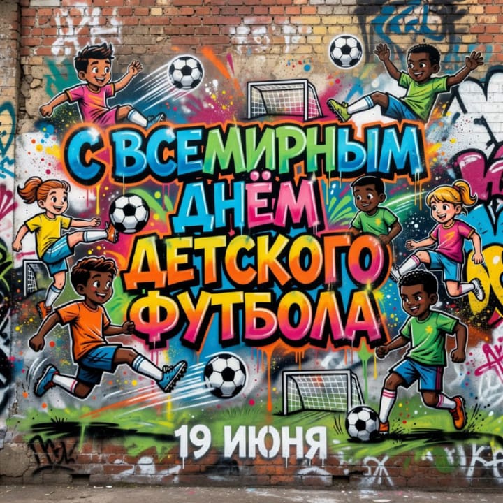 всемирный день детского футбола, открытка №17