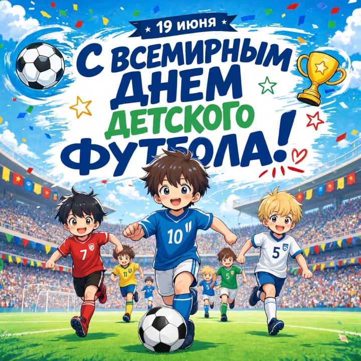 всемирный день детского футбола, открытка №24