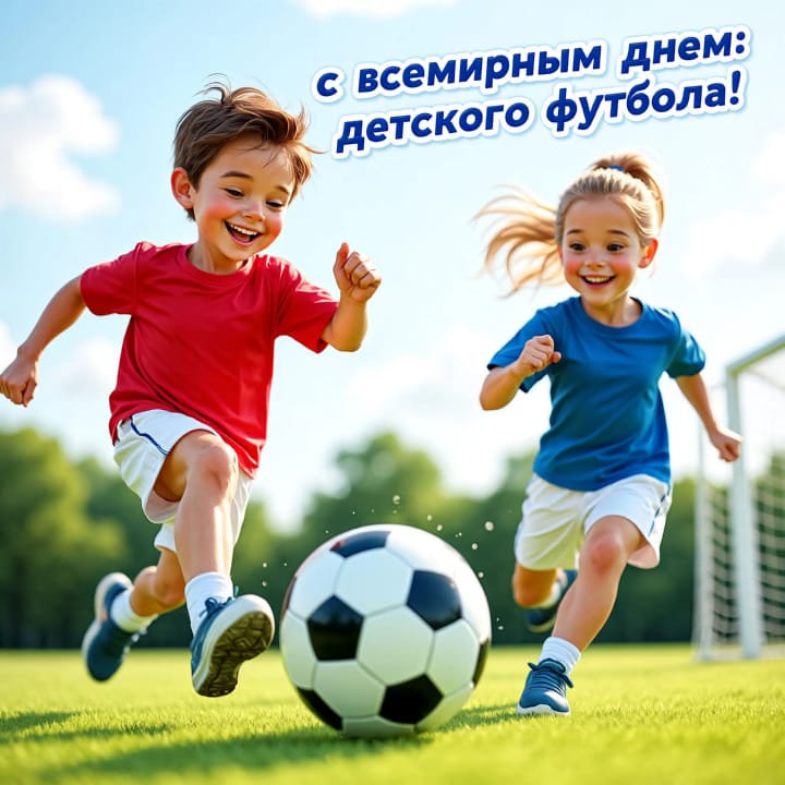 всемирный день детского футбола, открытка №28