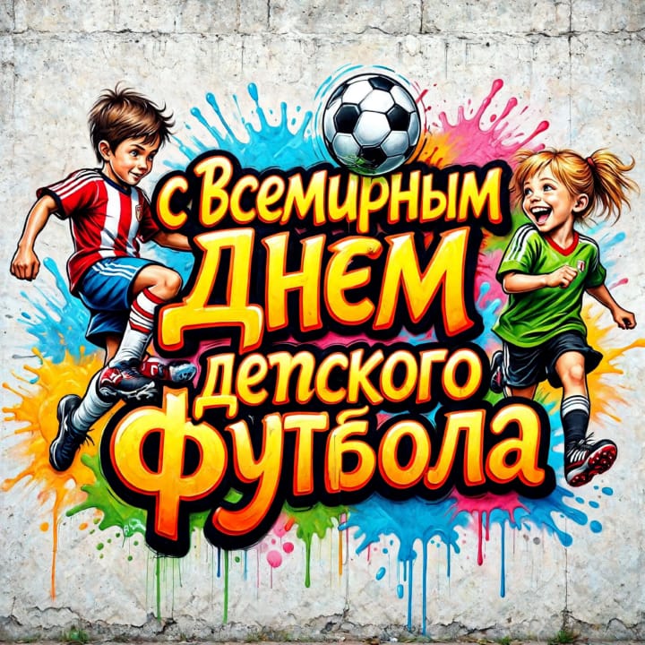 всемирный день детского футбола, открытка №29