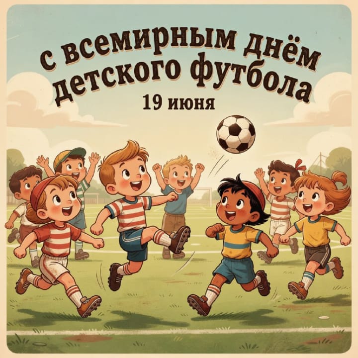 всемирный день детского футбола, открытка №35