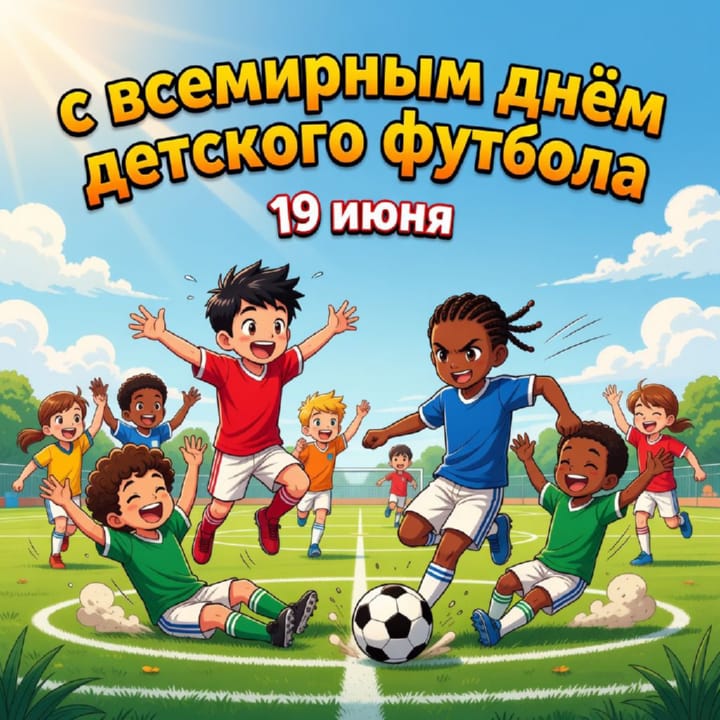 всемирный день детского футбола, открытка №36