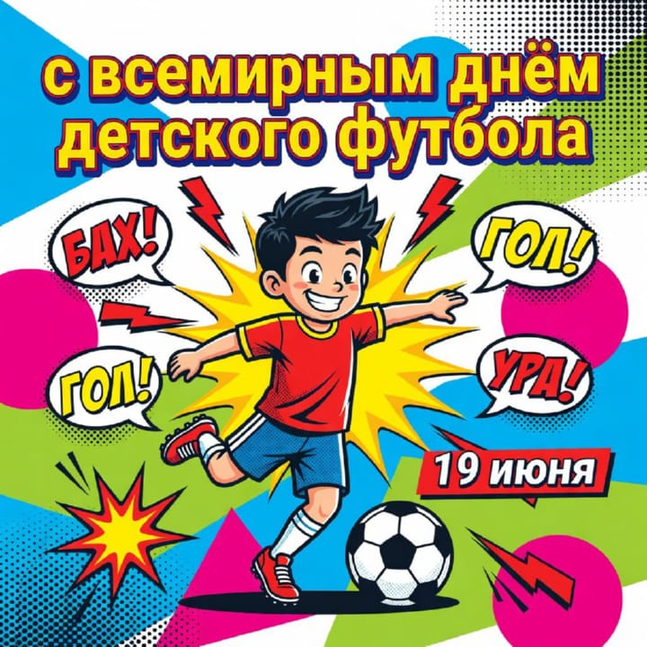 всемирный день детского футбола, открытка №39