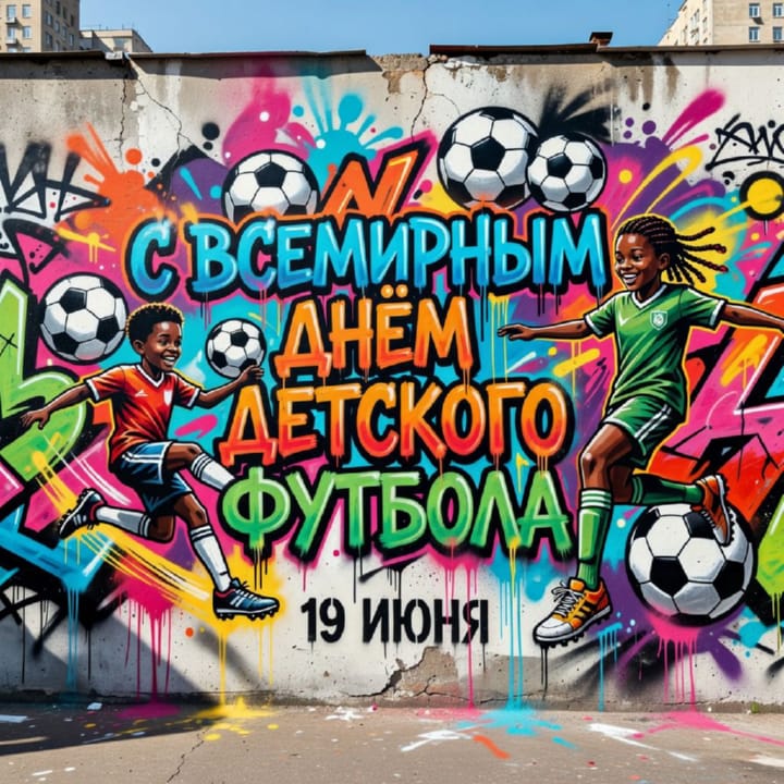 всемирный день детского футбола, открытка №41