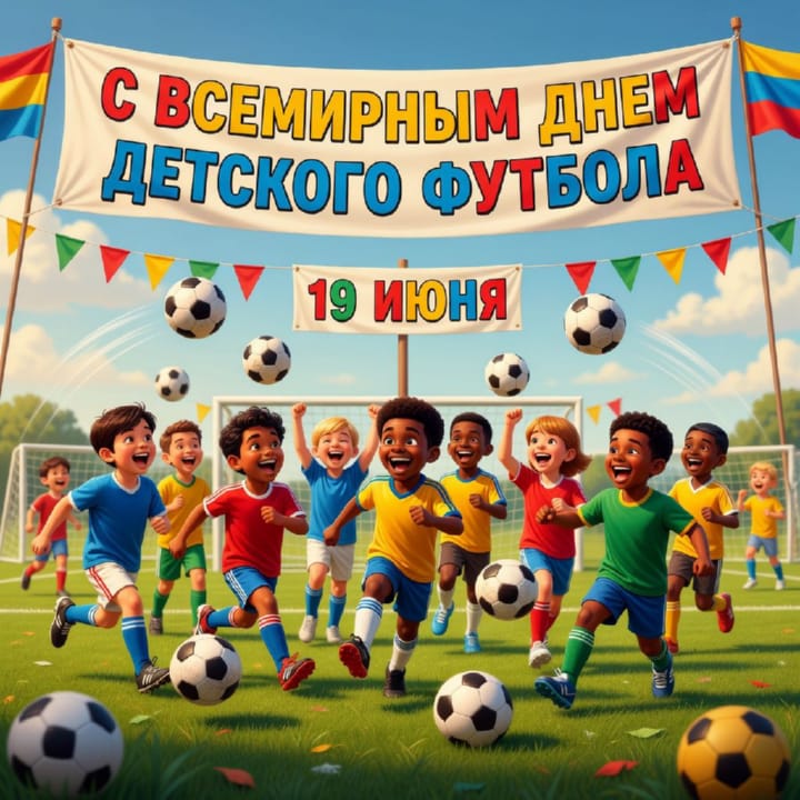 всемирный день детского футбола, открытка №43