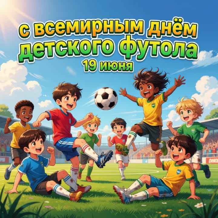 всемирный день детского футбола, открытка №46