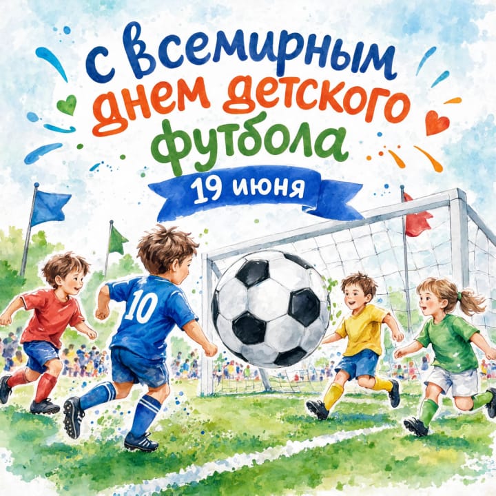 всемирный день детского футбола, открытка №47
