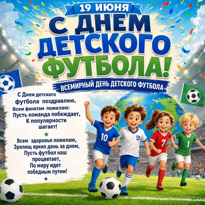 всемирный день детского футбола, открытка №48