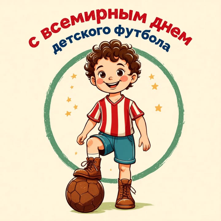 всемирный день детского футбола, открытка №50