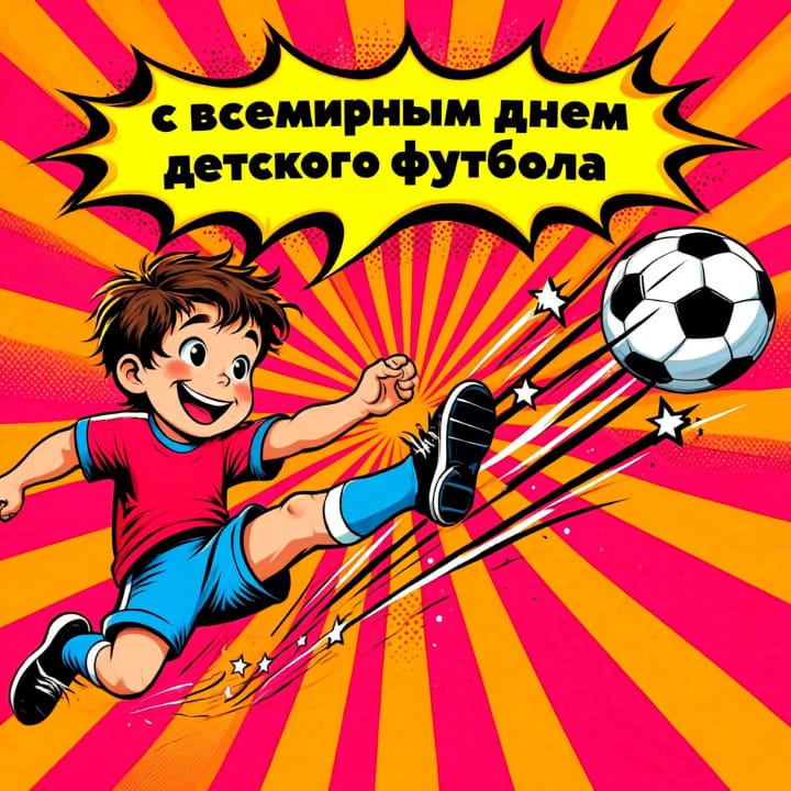 всемирный день детского футбола, открытка №51