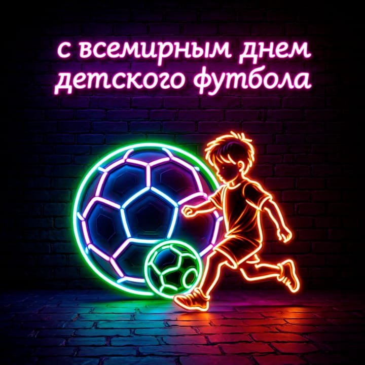 всемирный день детского футбола, открытка №52