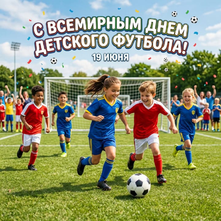 всемирный день детского футбола, открытка №6