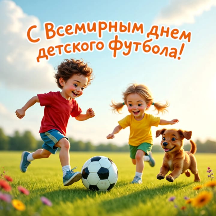 всемирный день детского футбола, открытка №8