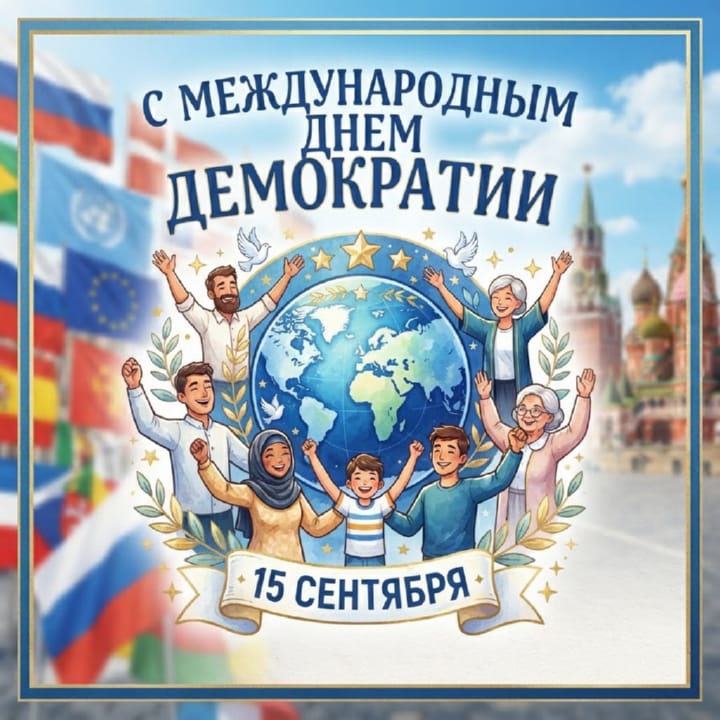 красивая открытка №2 с международным днем демократии
