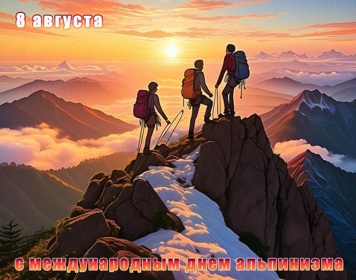 международный день альпинизма, открытка №2