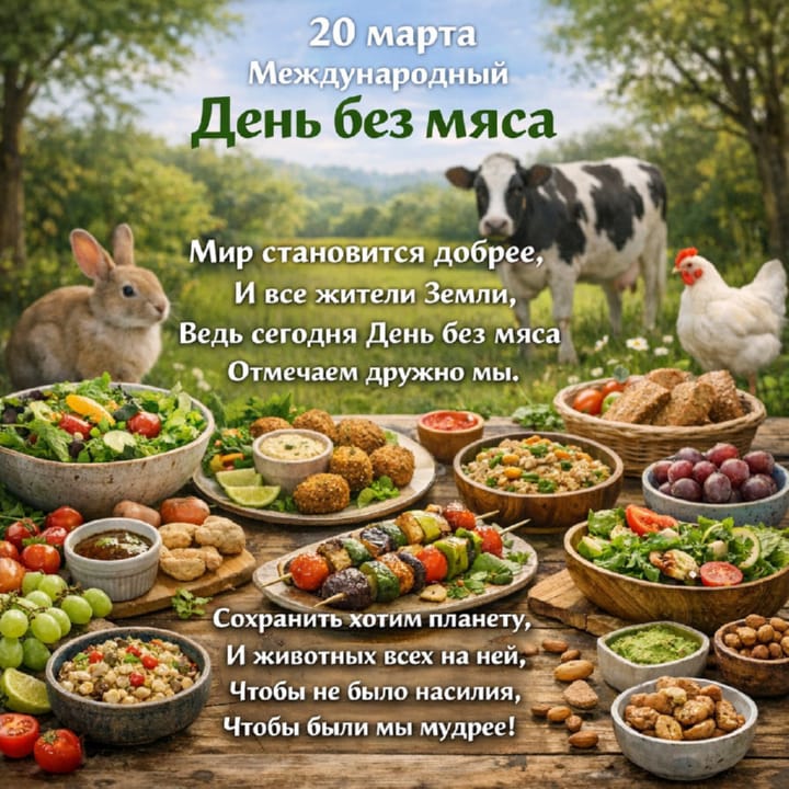 международный день без мяса, открытка №12