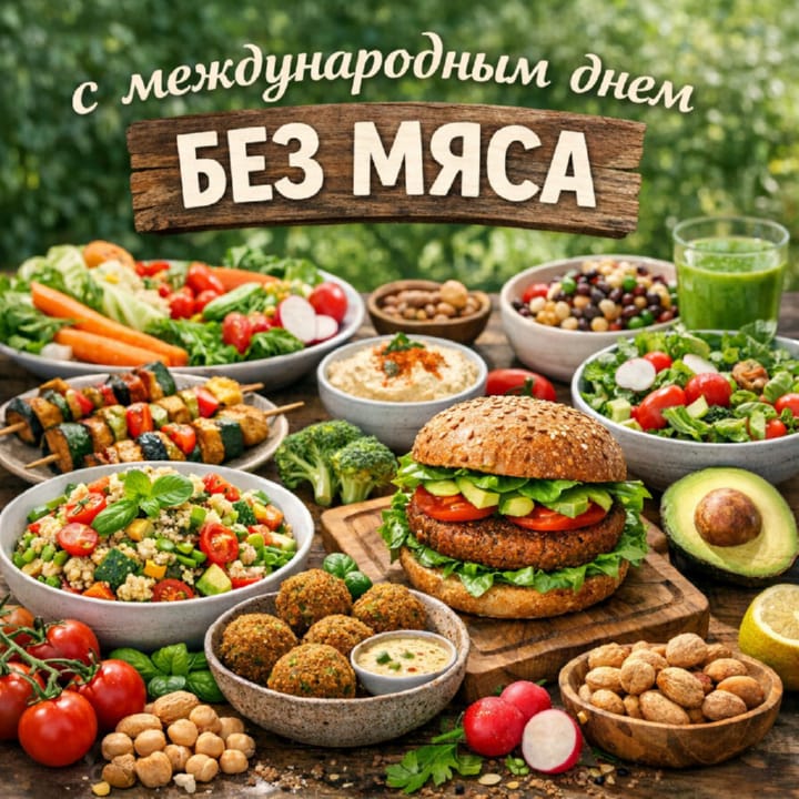 международный день без мяса, открытка №14
