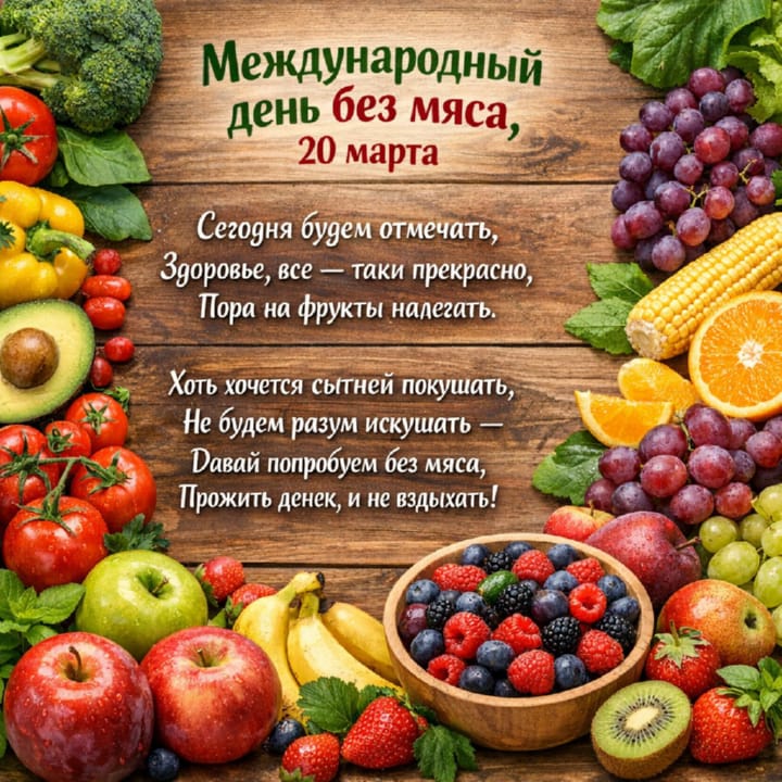 международный день без мяса, открытка №2