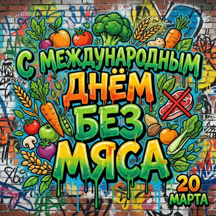международный день без мяса, открытка №4