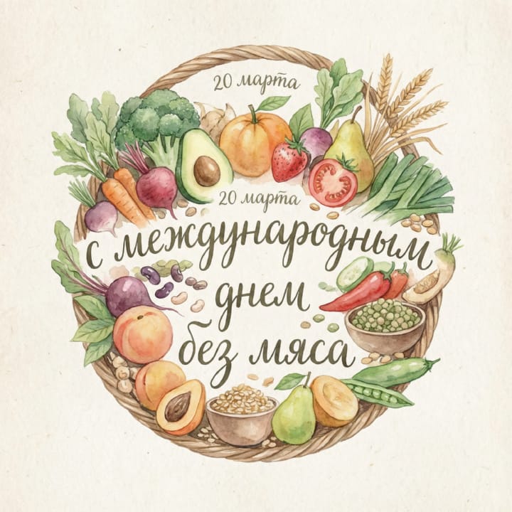 международный день без мяса, открытка №6