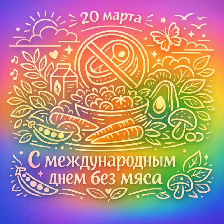 международный день без мяса, открытка №8