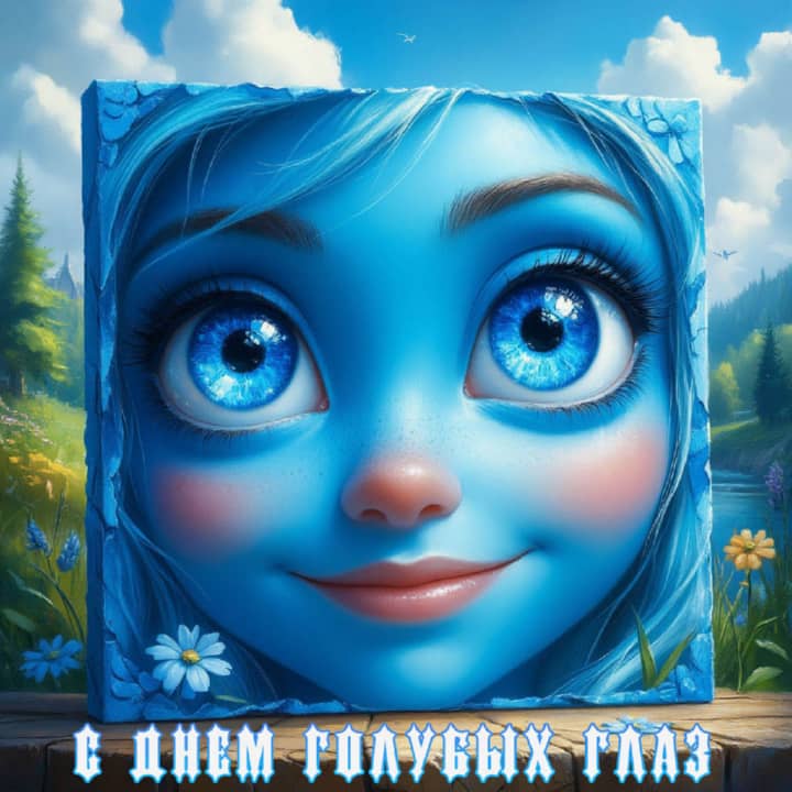 день голубых глаз, открытка №4