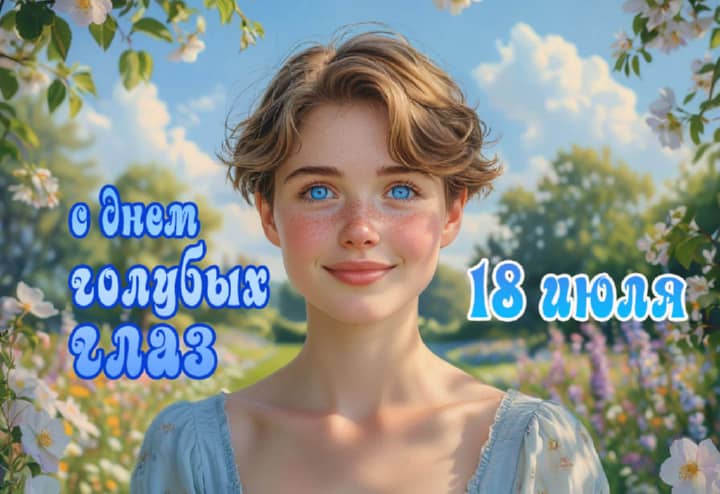день голубых глаз, открытка №6