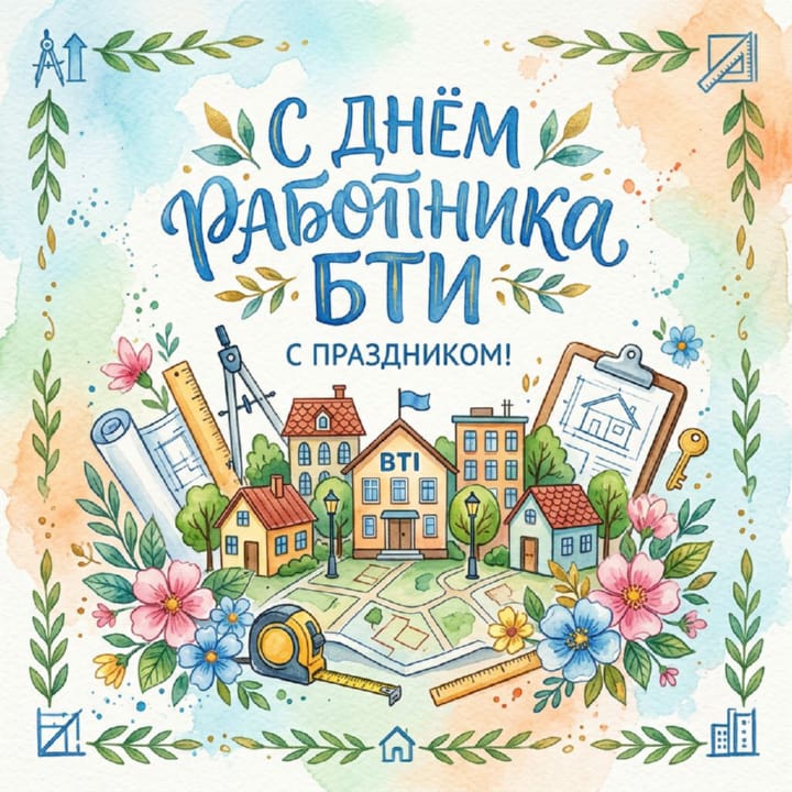 день инвентаризатора (работника БТИ), открытка №11