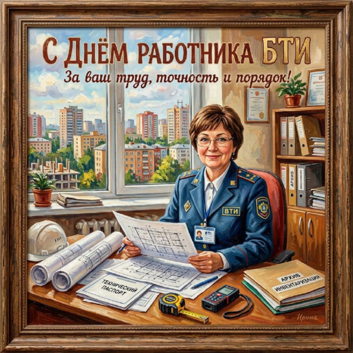 день инвентаризатора (работника БТИ), открытка №15