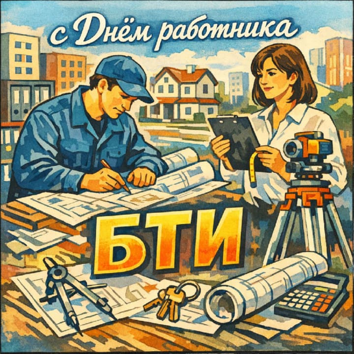 день инвентаризатора (работника БТИ), открытка №21