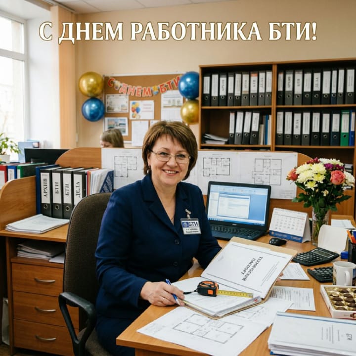 день инвентаризатора (работника БТИ), открытка №5