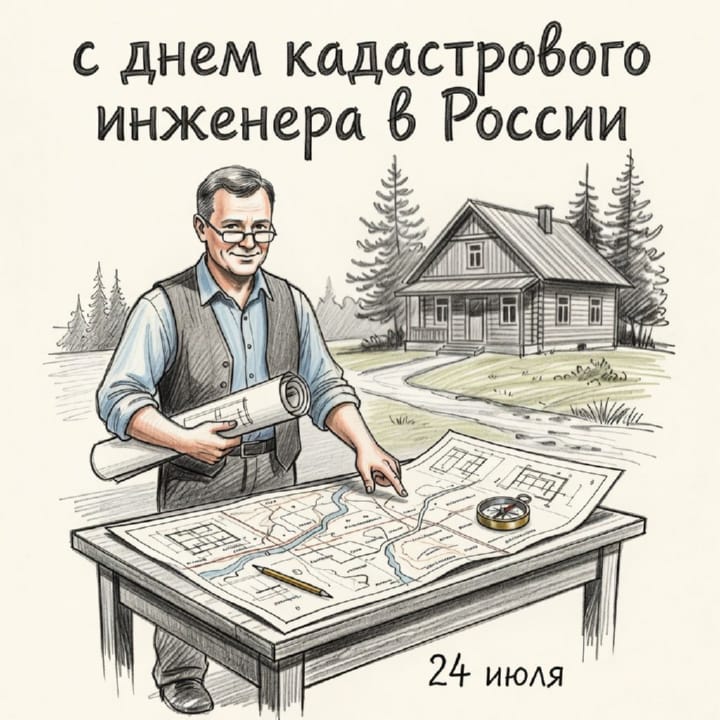 день кадастрового инженера в России, открытка №11