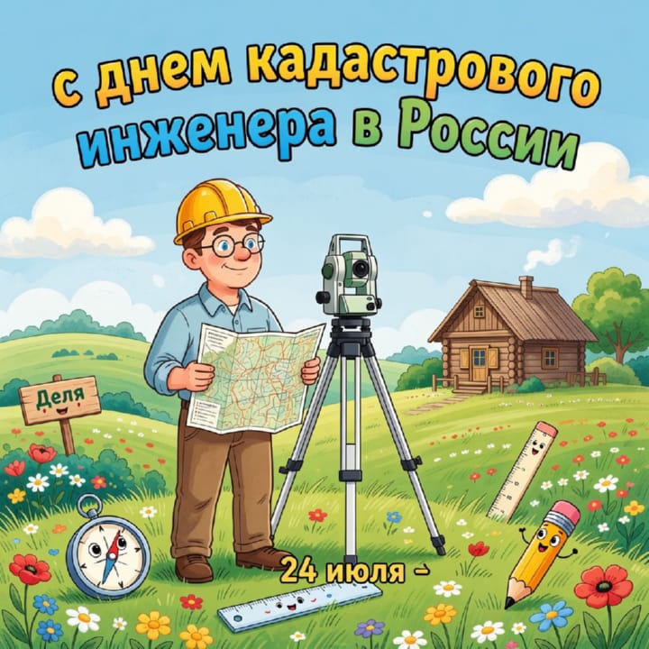 день кадастрового инженера в России, открытка №15