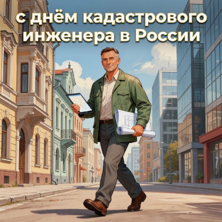 день кадастрового инженера в России, открытка №16