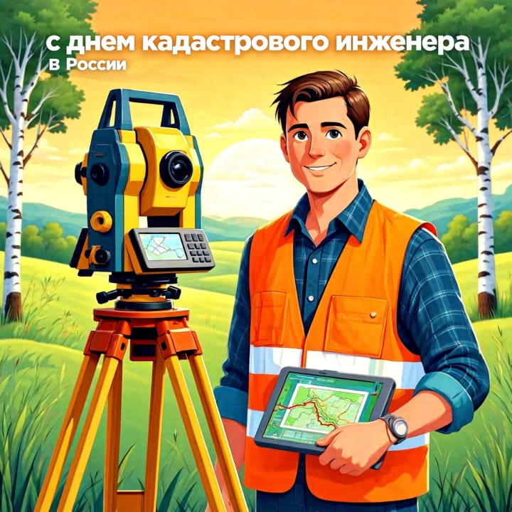 день кадастрового инженера в России, открытка №21