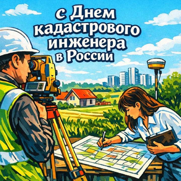 день кадастрового инженера в России, открытка №25