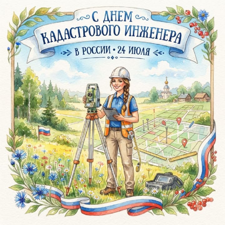 день кадастрового инженера в России, открытка №27