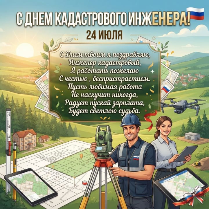 день кадастрового инженера в России, открытка №28