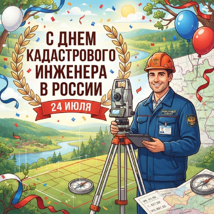 день кадастрового инженера в России, открытка №3