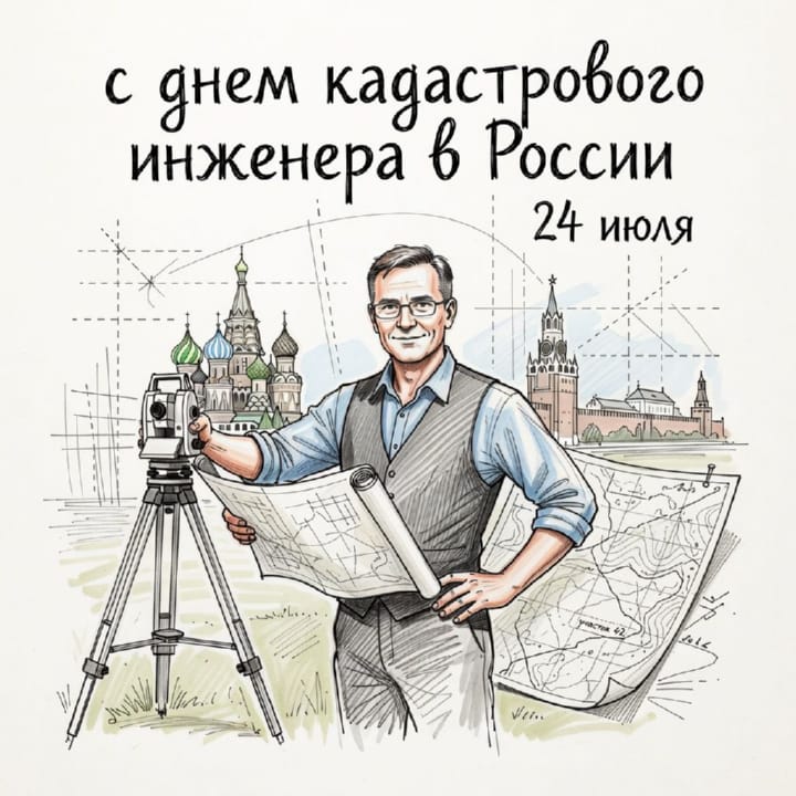 день кадастрового инженера в России, открытка №30