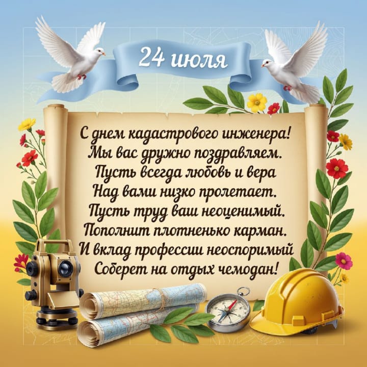 день кадастрового инженера в России, открытка №31