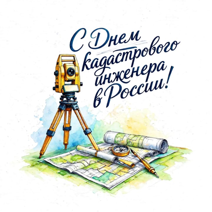 день кадастрового инженера в России, открытка №37