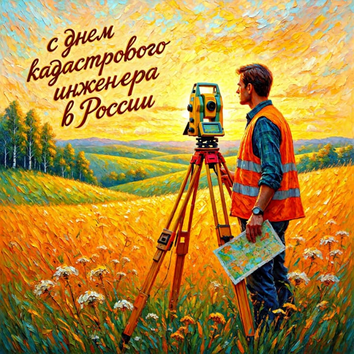 день кадастрового инженера в России, открытка №39