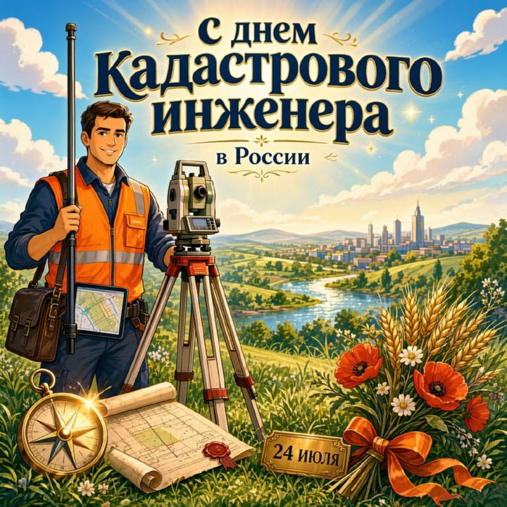 день кадастрового инженера в России, открытка №4