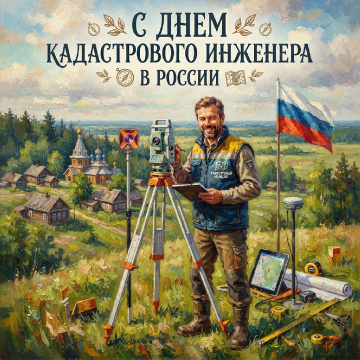 день кадастрового инженера в России, открытка №8